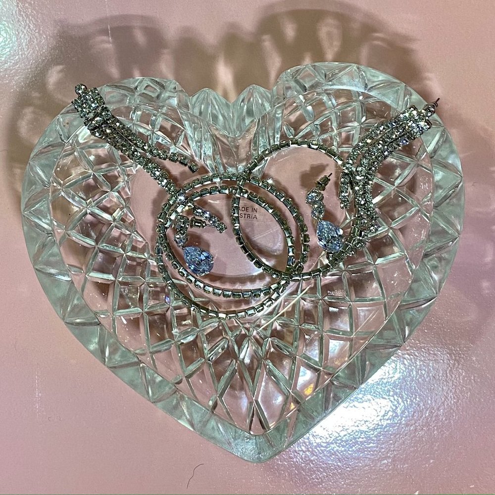 Vintage Christopher Stuart Austrian Crystal Heart